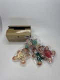 Vintage Home Interiors 57090 Gingerbread Gum Drops Ornament Set 3 New in Box