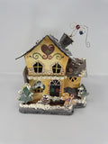 Home Interiors Gingerbread House Candle Holder 57042 Christmas Metal Decor NIB