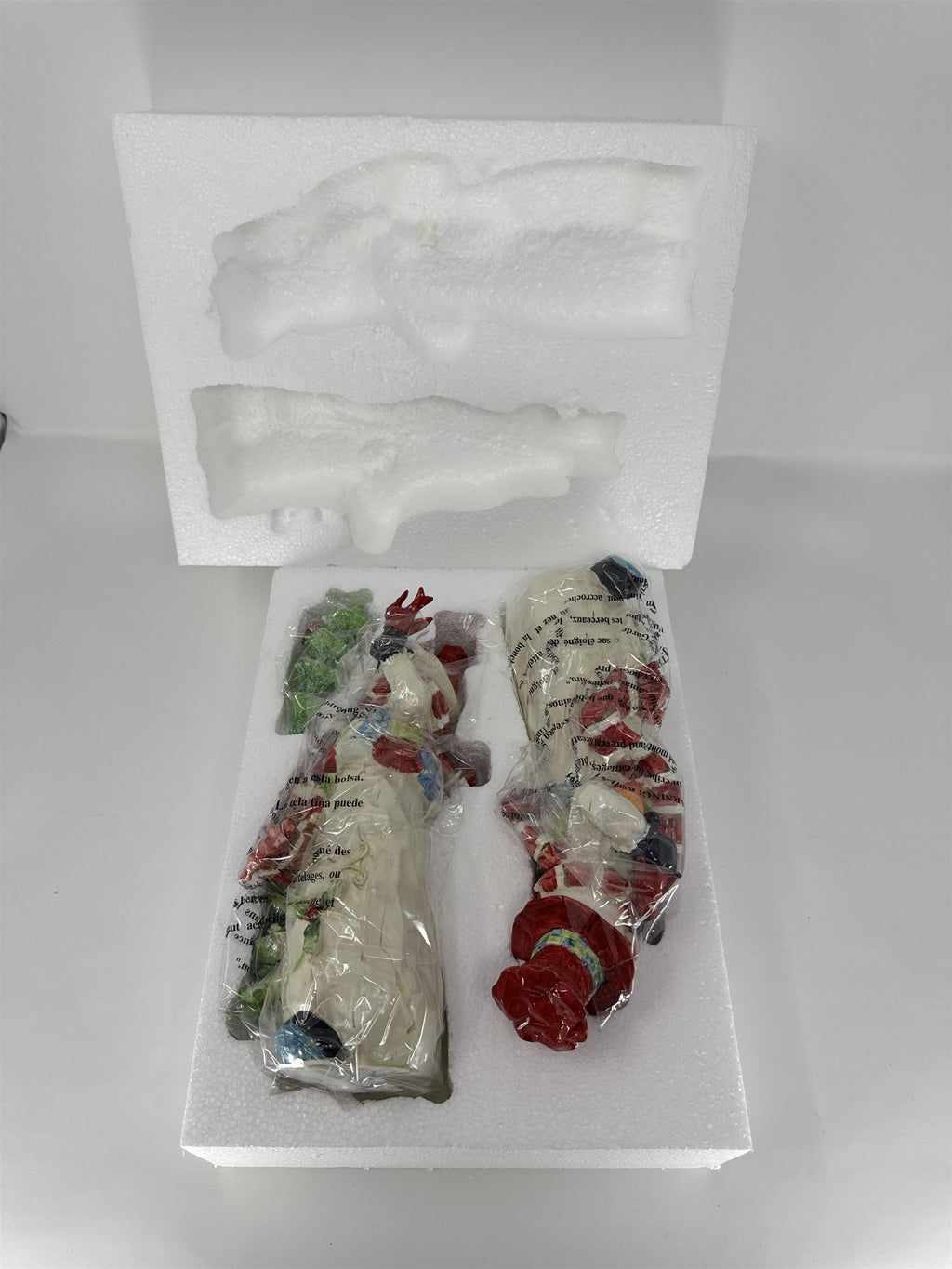 Home Interiors and Gifts Snowman Figurine Set of 2 Christmas Cardinal 59170
