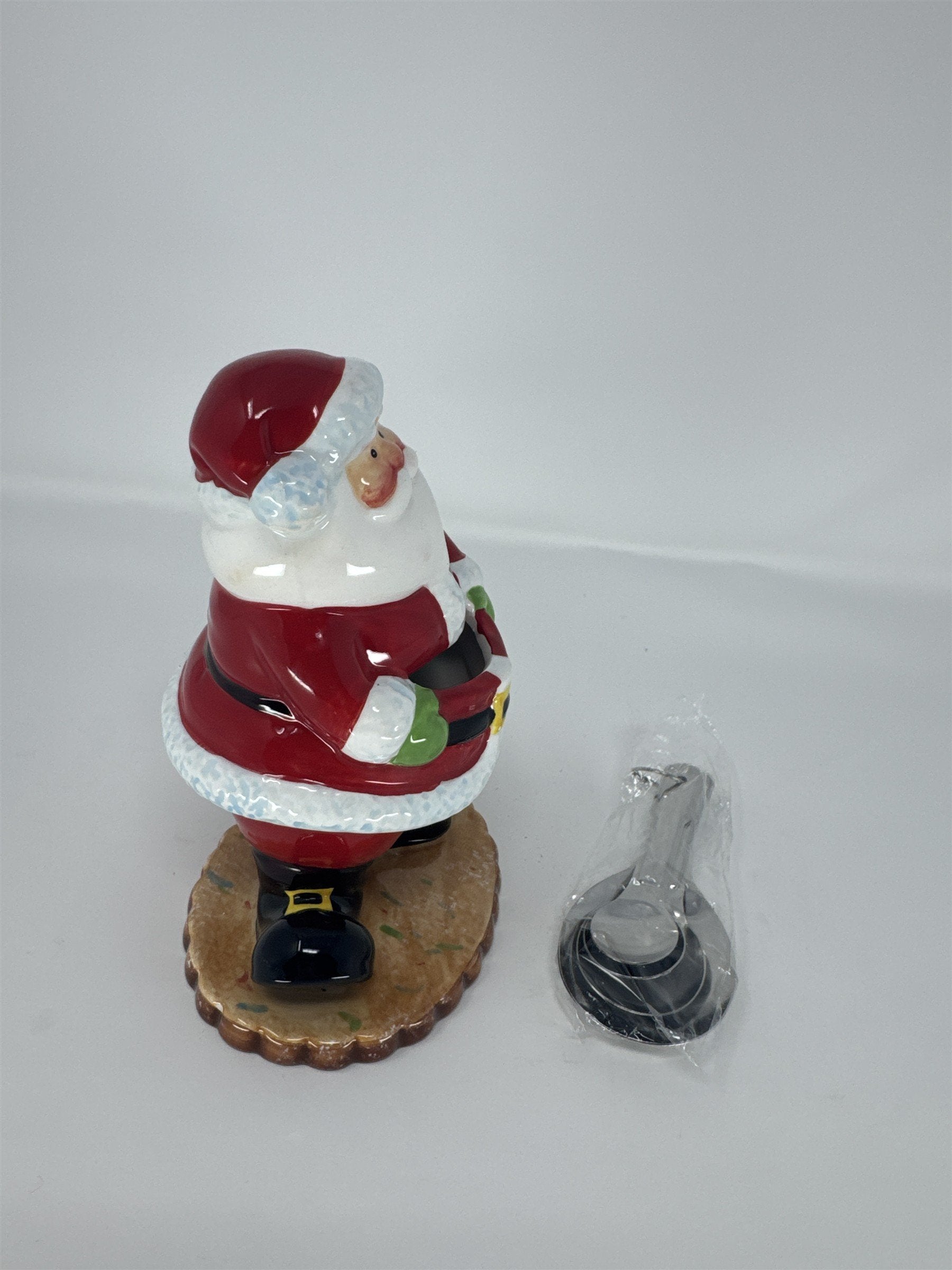 Home Interiors Santa Measuring Spoon Holder Set 59118 Christmas Ceramic