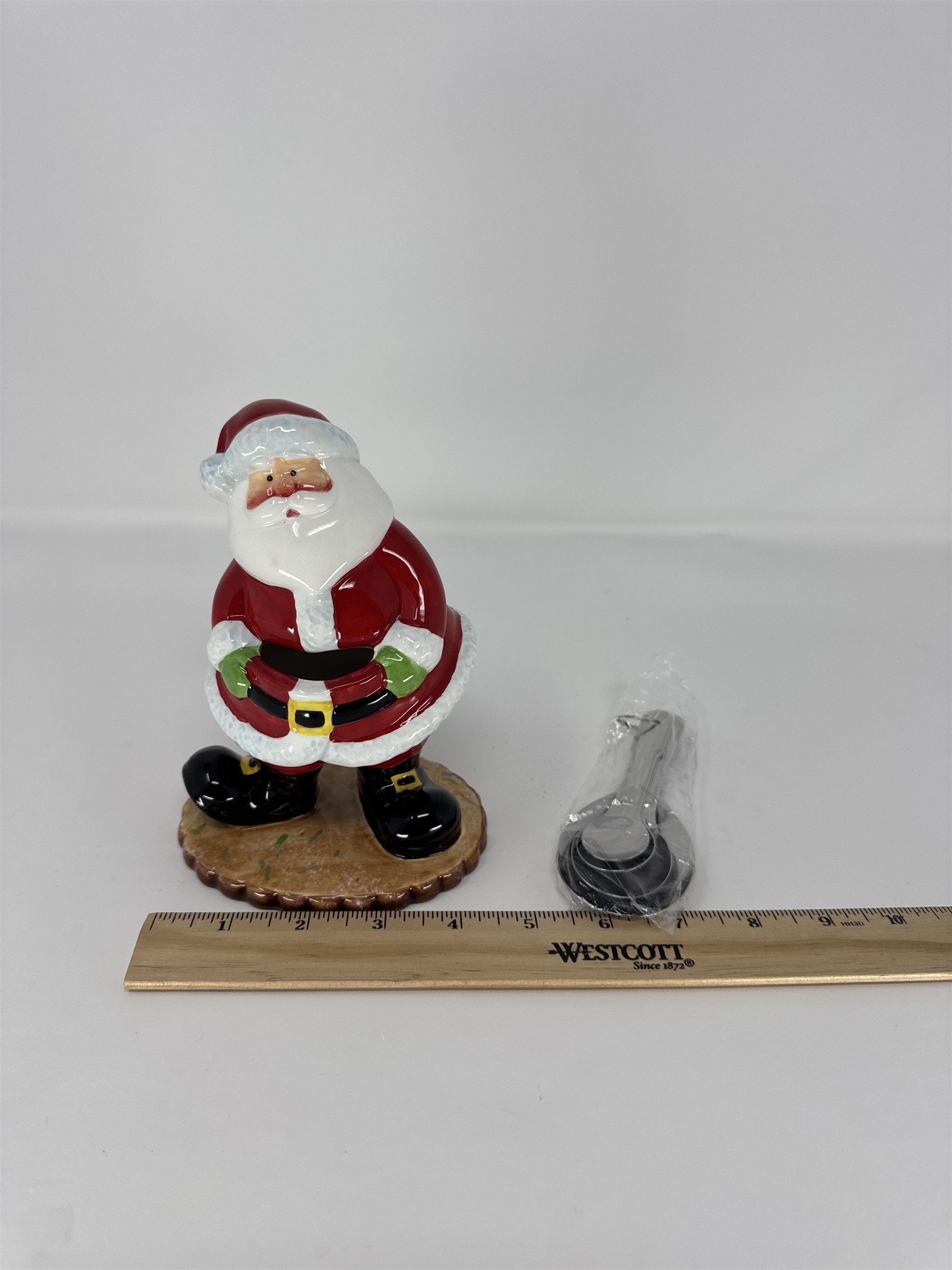 Home Interiors Santa Measuring Spoon Holder Set 59118 Christmas Ceramic