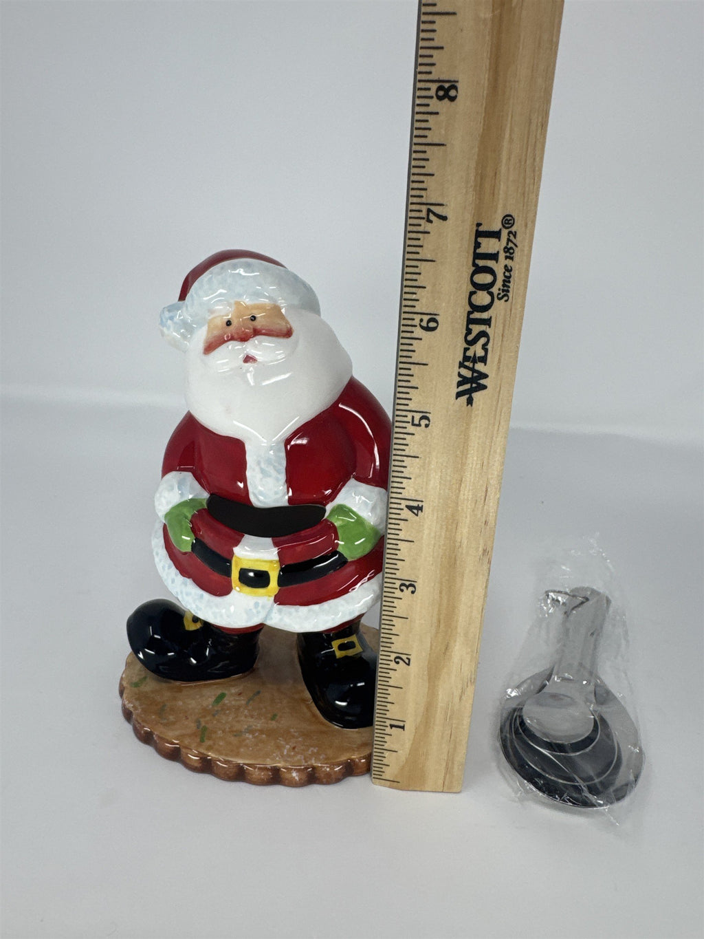 Home Interiors Santa Measuring Spoon Holder Set 59118 Christmas Ceramic