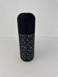 Crofton Terrazzo Water Bottle 18oz Black Multi Speckle Insulated Flask Tumbler