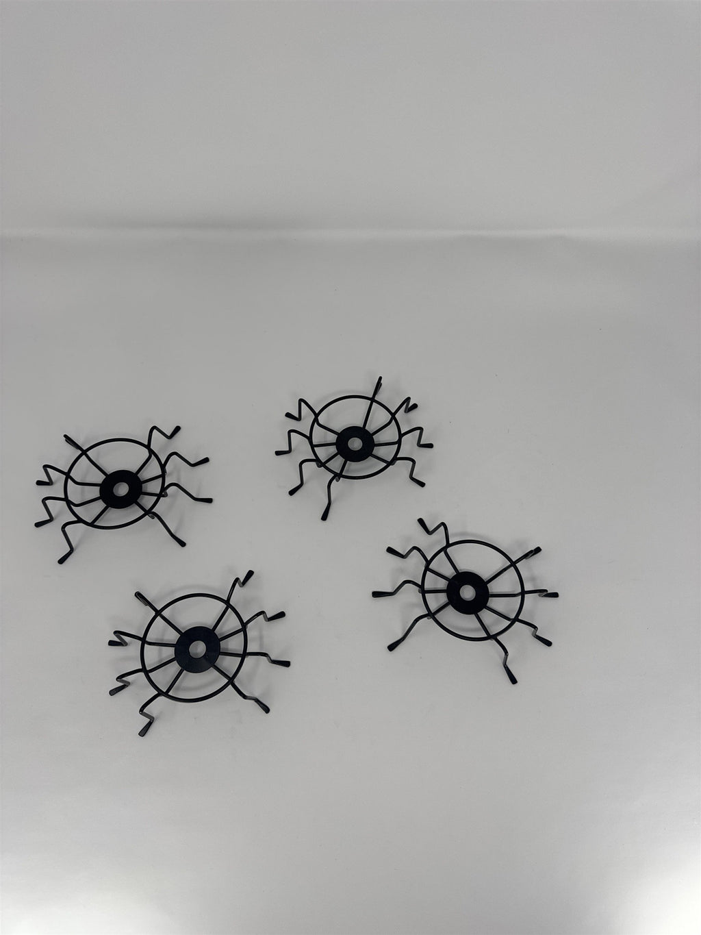 Halloween Spider Candle Holder Set of 4 Metal Votive Tea Light Spooky Gothic