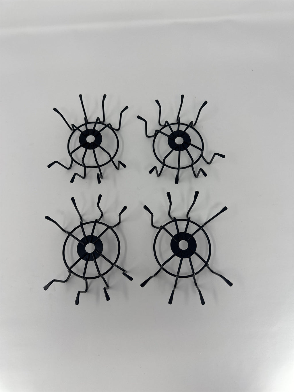 Halloween Spider Candle Holder Set of 4 Metal Votive Tea Light Spooky Gothic