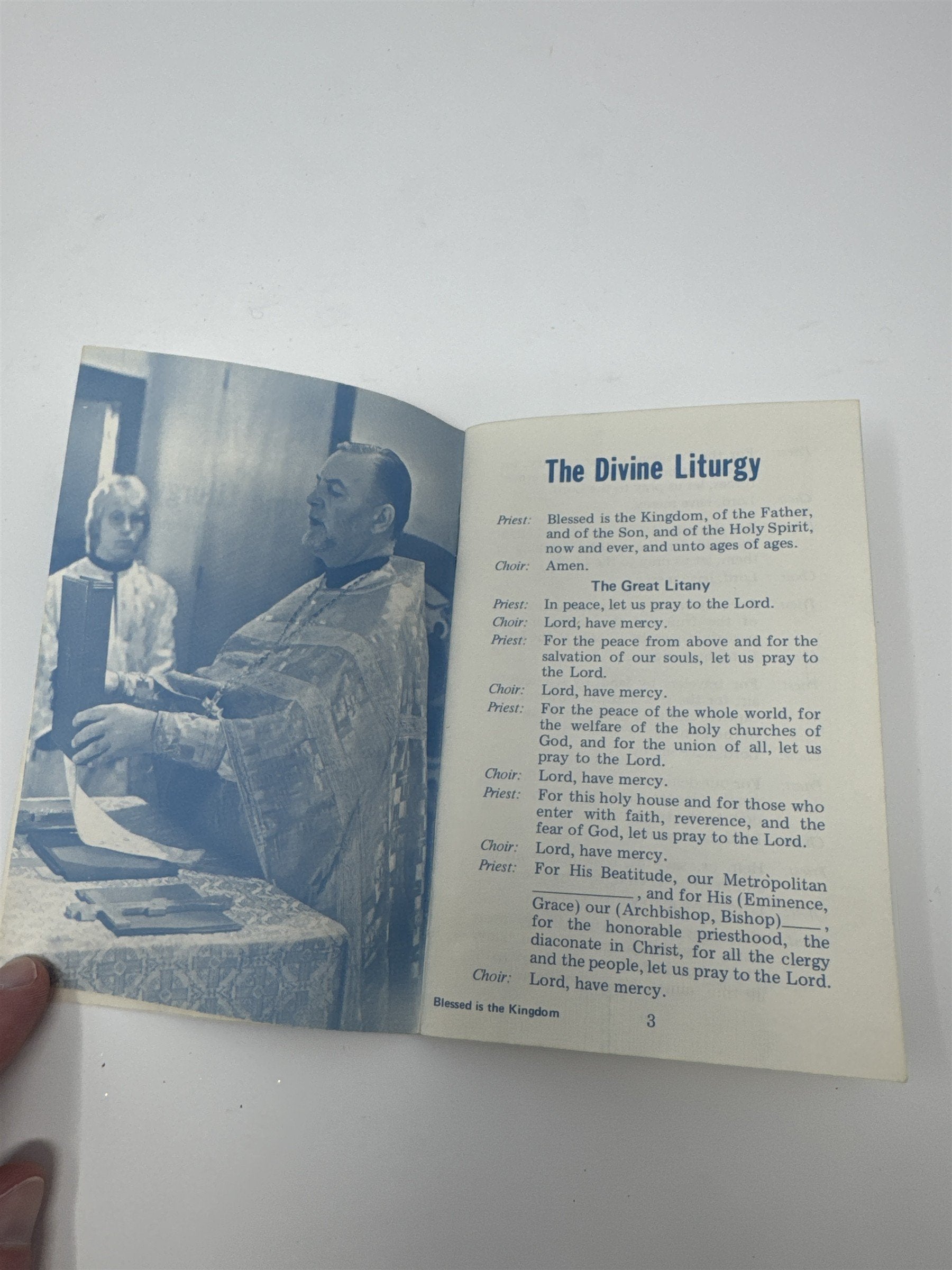 The Divine Liturgy An Abridged Text for Students 1975 Orthodox Church America