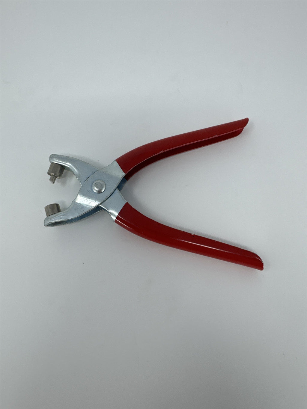 Vintage SW Japan Eyelet Punch Plier Tool Heavy Duty Red Metal Craft Leather