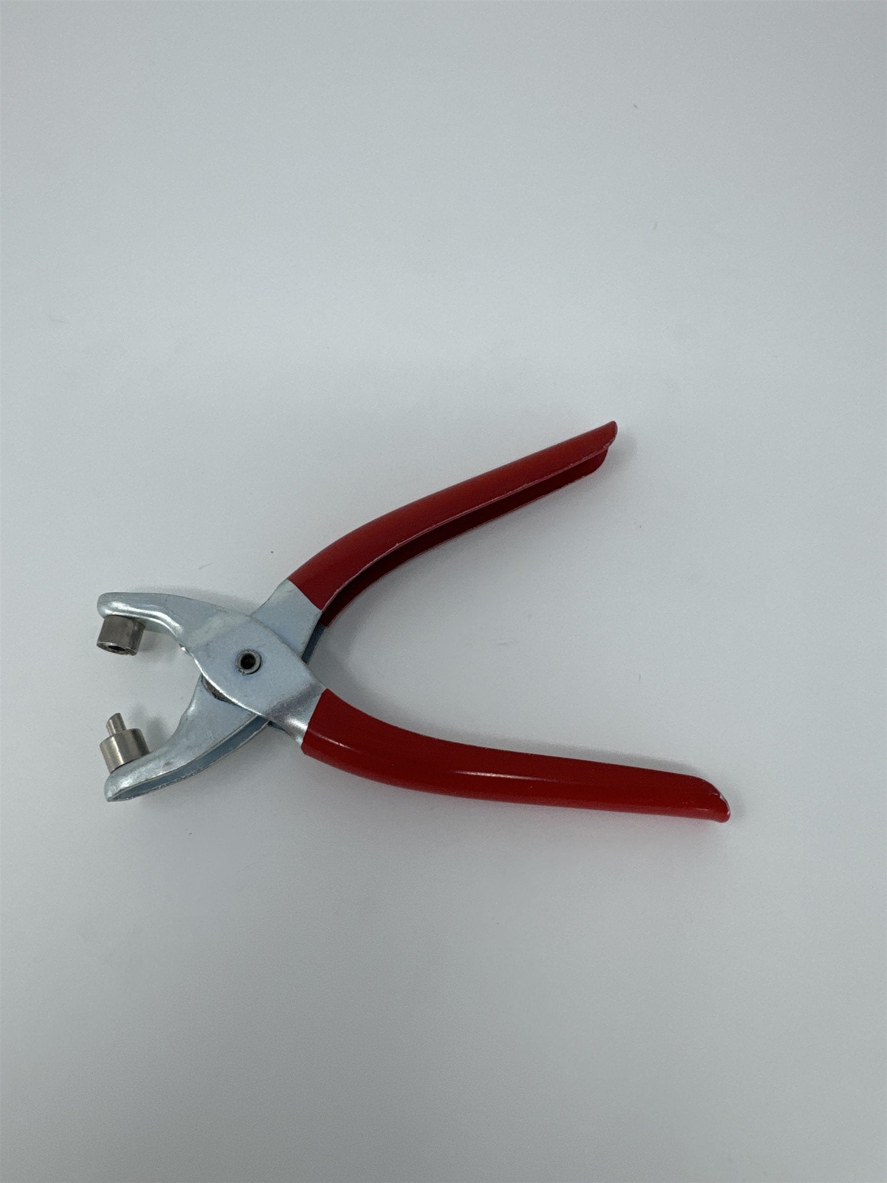 Vintage SW Japan Eyelet Punch Plier Tool Heavy Duty Red Metal Craft Leather