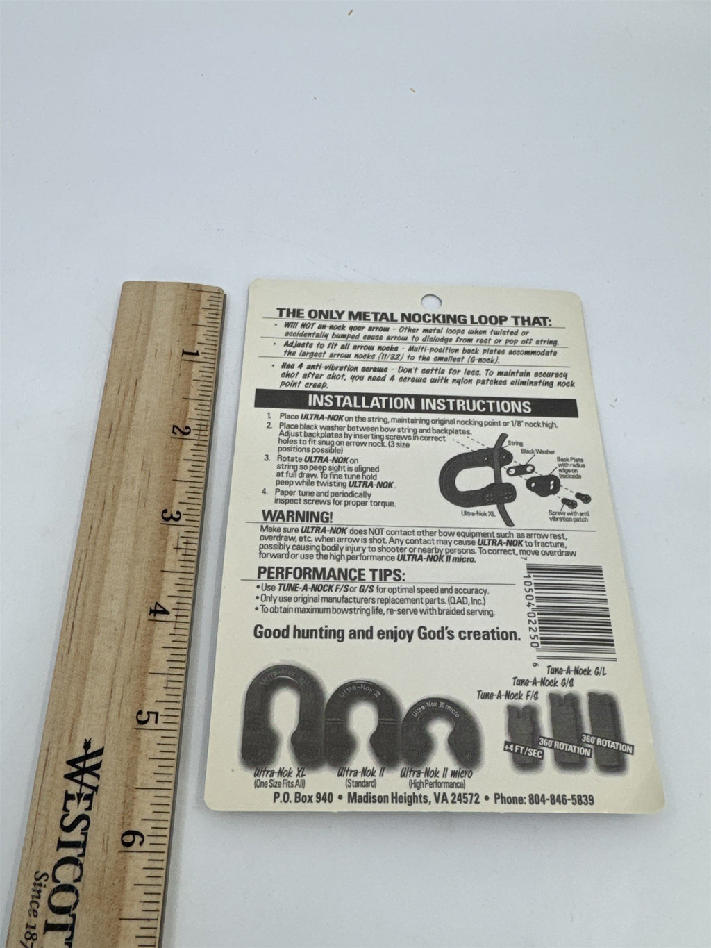 Ultra-Nok XL Metal Archery Nocking Loop Hunting Gear