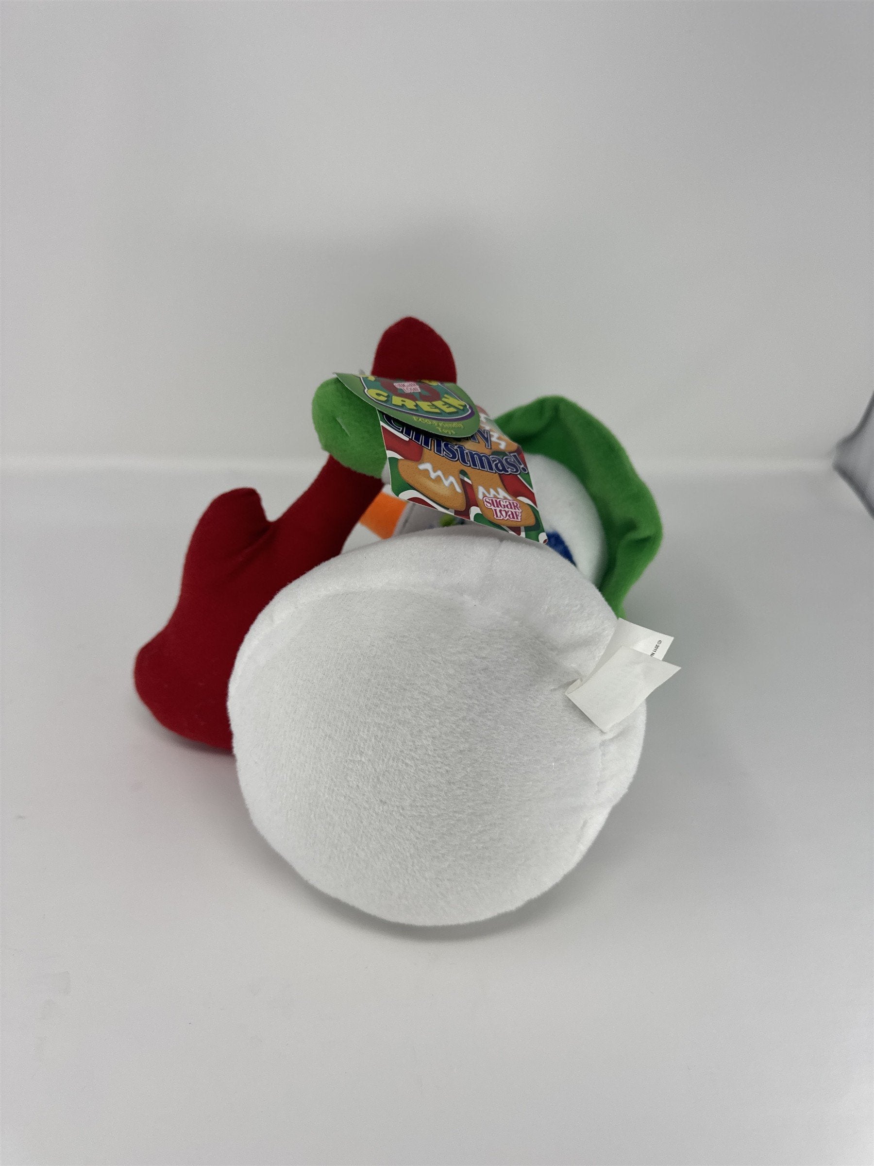 Stuffed Creek Snowman Plush Christmas Guitar Green Hat Musical Holiday Decor