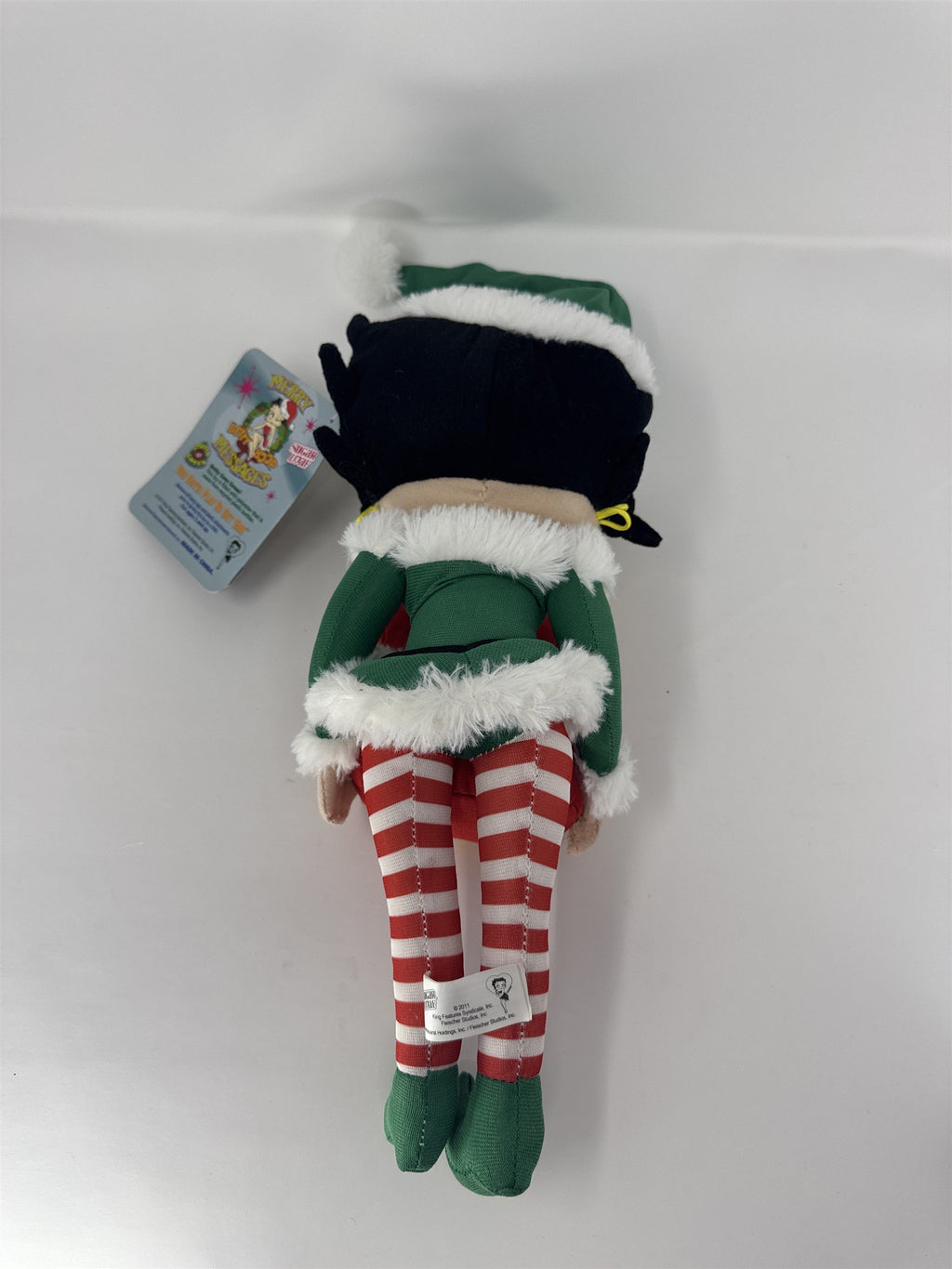 Betty Boop Christmas Elf Plush Sugar Loaf Better Not Pout Holiday Doll Gift