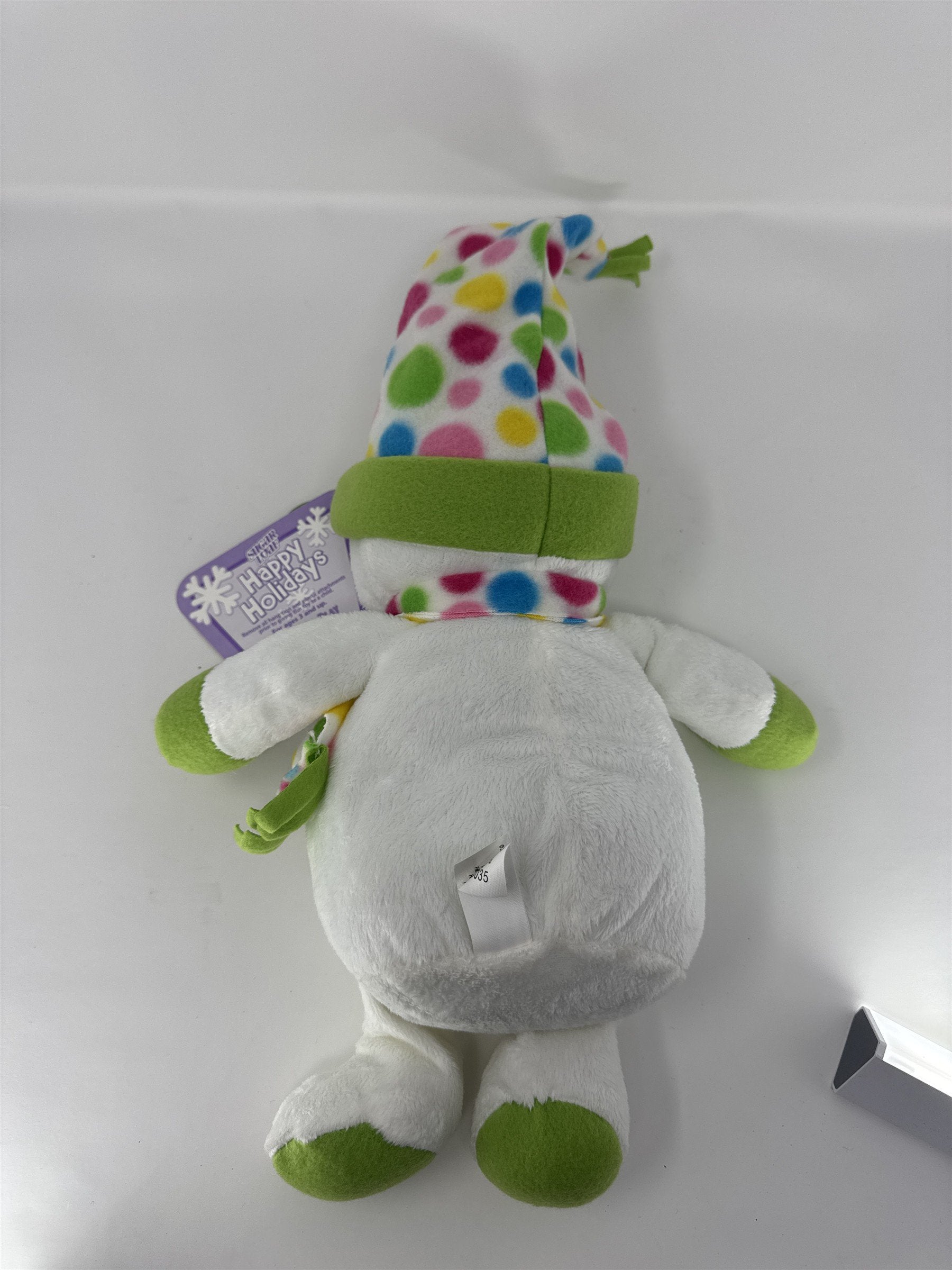 Sugar Loaf Snowman Plush Stuffed Creek Green Polka Dot Hat Scarf Holiday