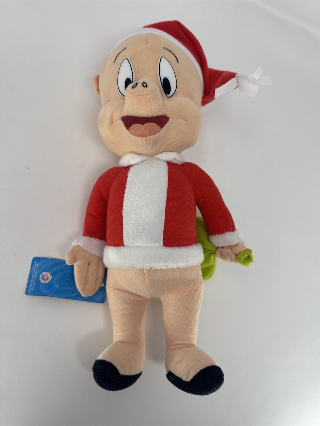 Looney Tunes Porky Pig Santa Plush Christmas Stuffed Animal Toy Nanco Gift