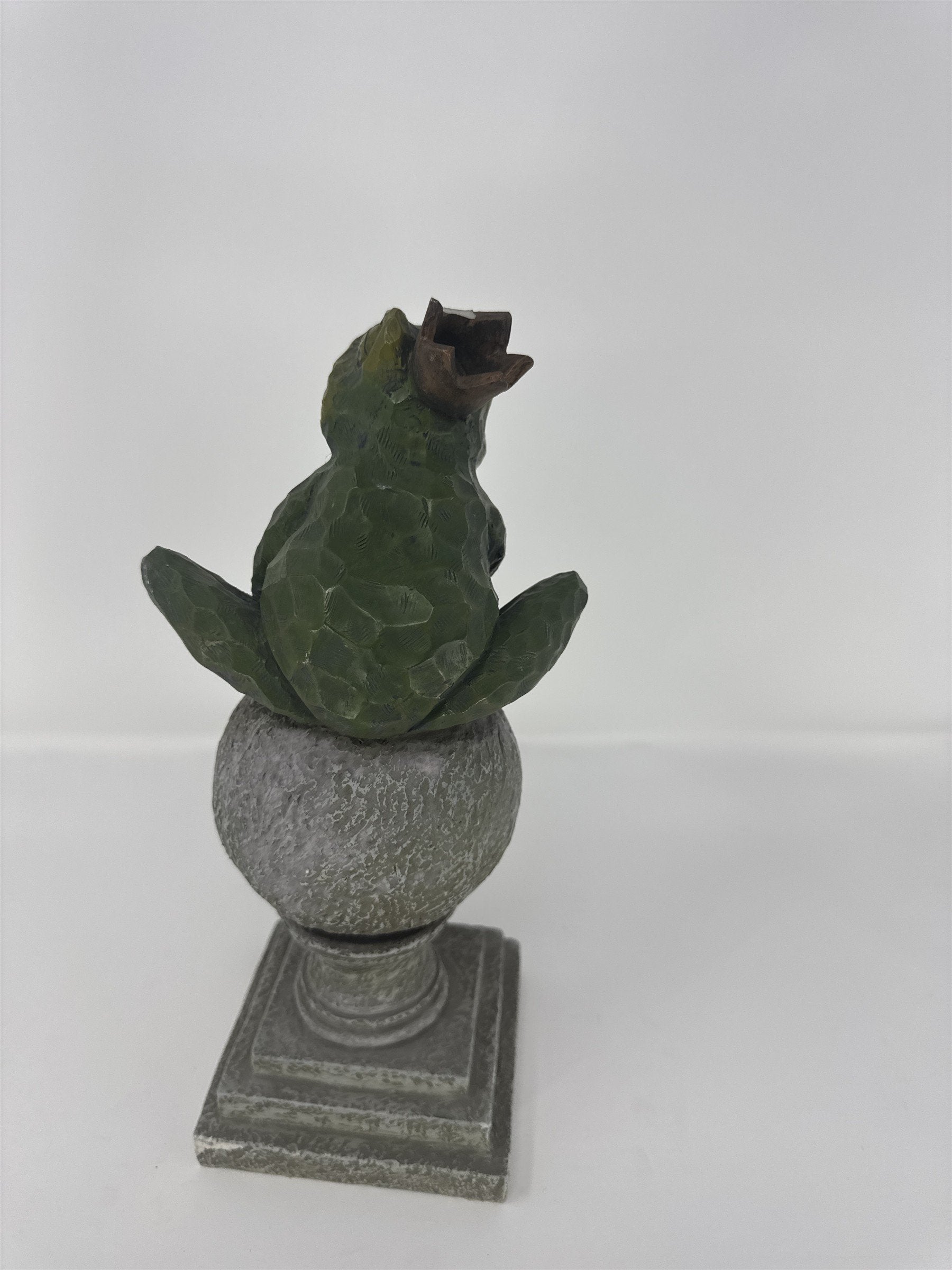 Home Interiors Frog Prince Figurine Thinking on Orb Statue 2003 Resin *Chips*