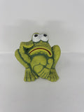 Thinking Frog Figurine Garden Statue Ocean Desert Sales Green Textured