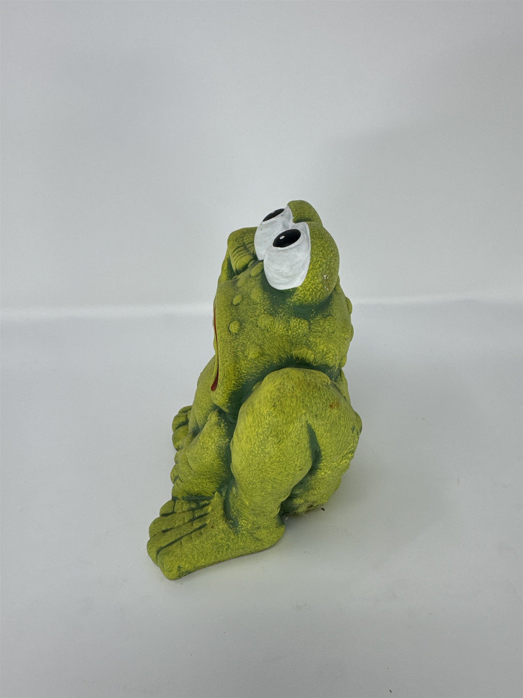 Thinking Frog Figurine Garden Statue Ocean Desert Sales Green Textured