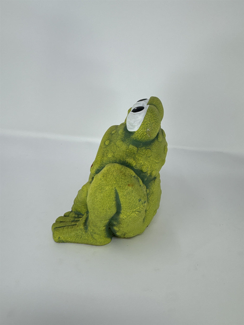 Thinking Frog Figurine Garden Statue Ocean Desert Sales Green Textured