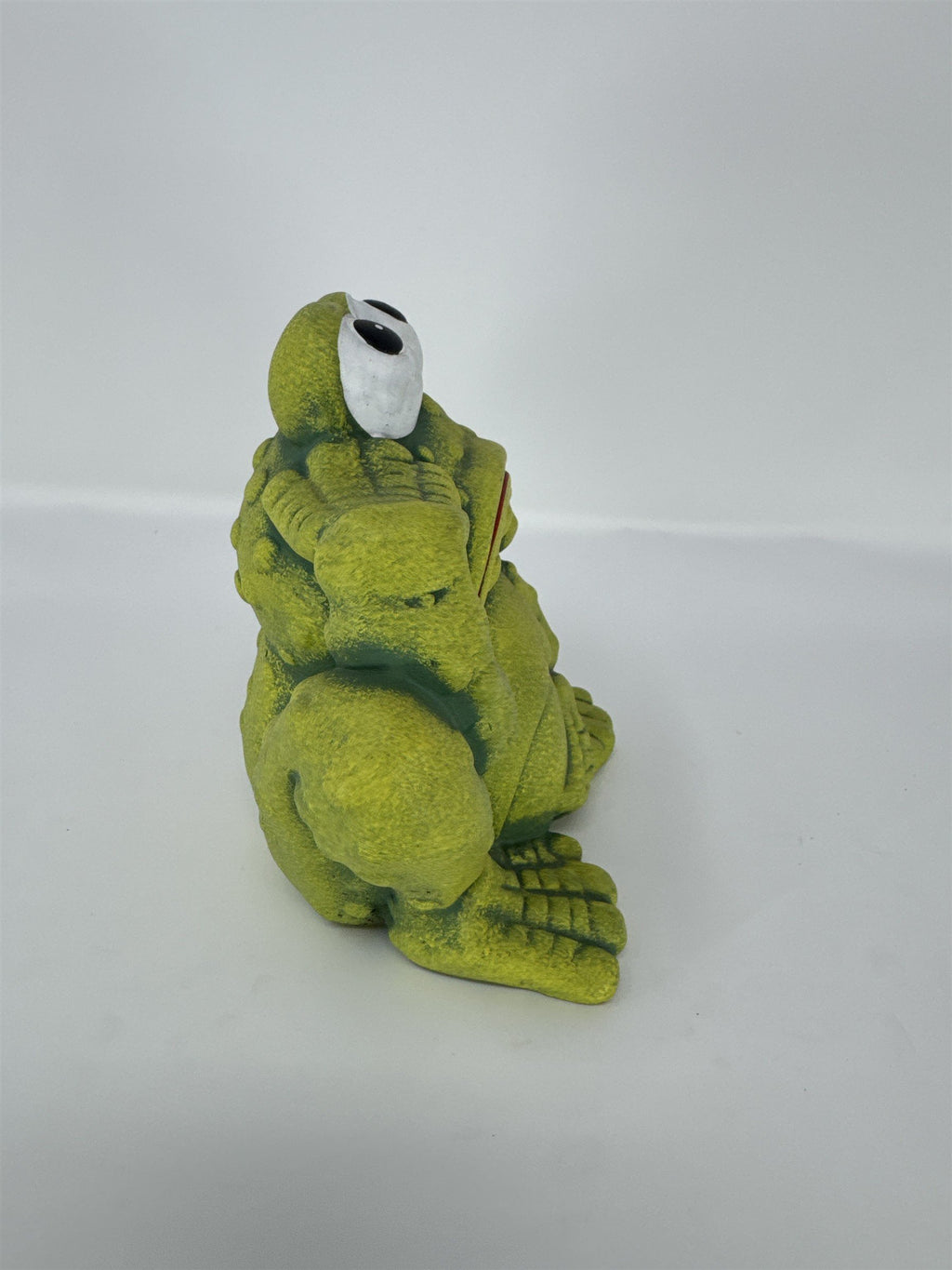 Thinking Frog Figurine Garden Statue Ocean Desert Sales Green Textured