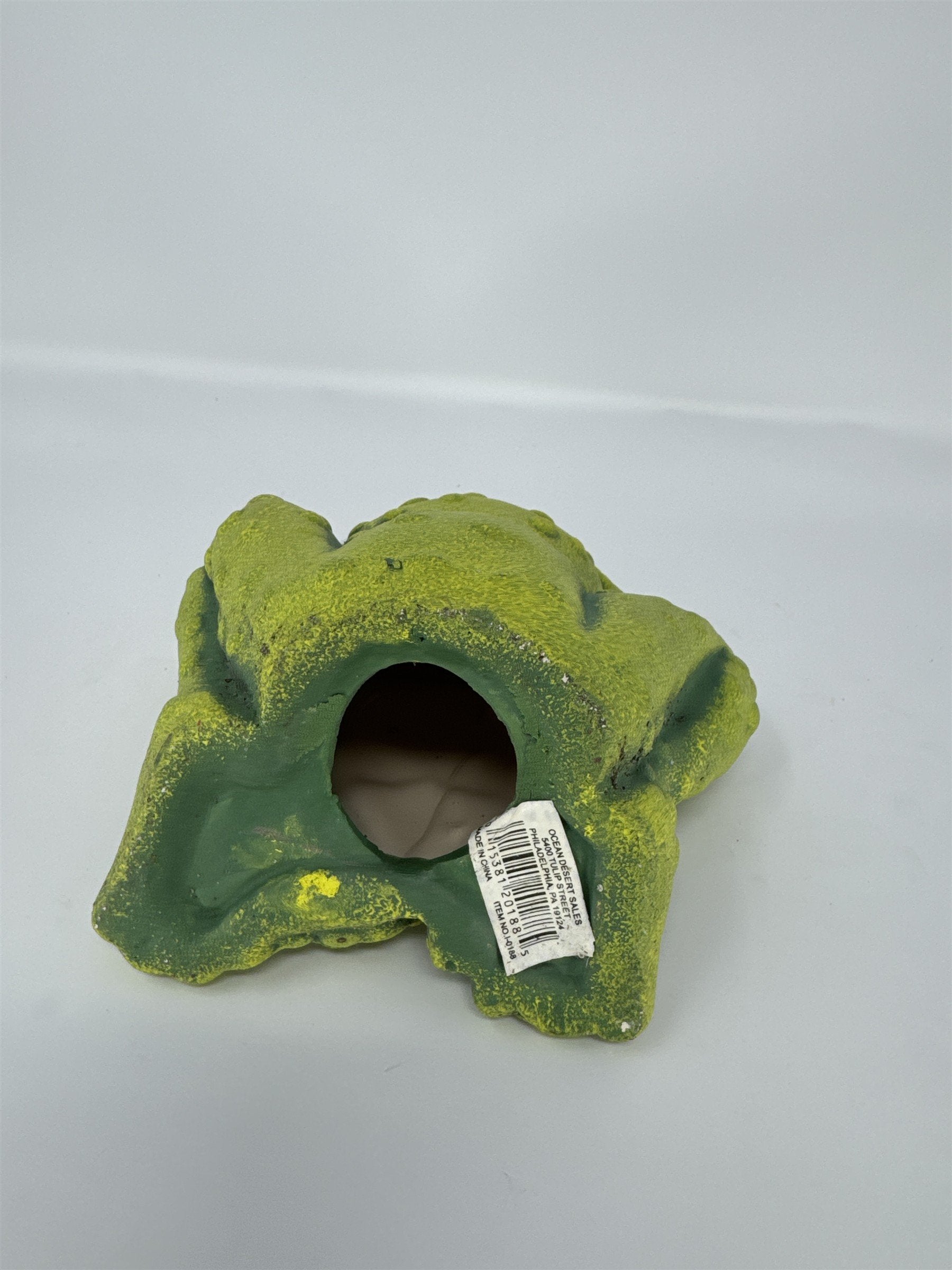 Thinking Frog Figurine Garden Statue Ocean Desert Sales Green Textured