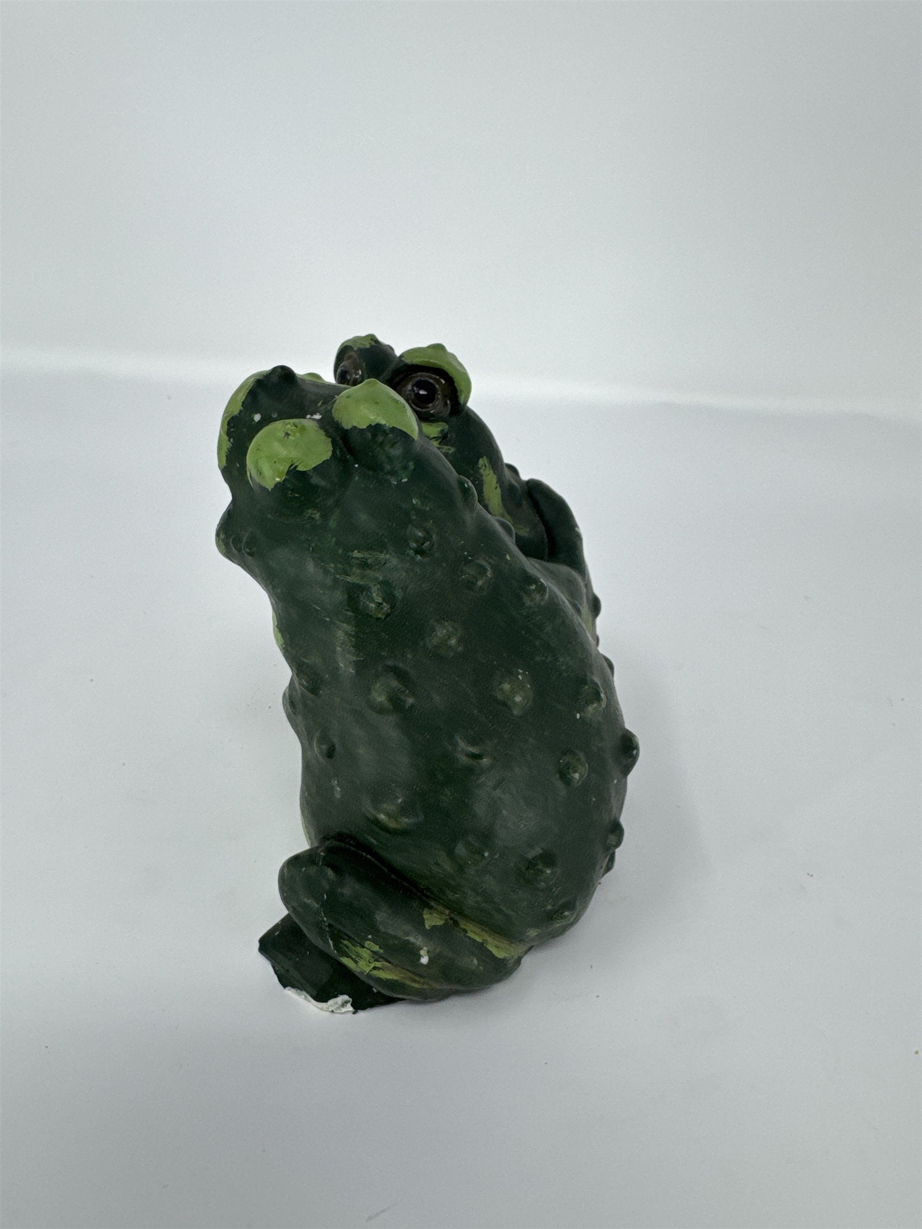 Vintage 1993 Pete Apsit Frogs Kissing Figurine S S G Green Toad Statue Decor