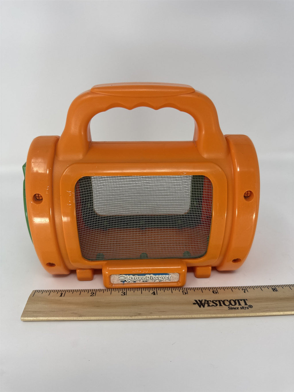 Vintage Nature Discover Bug Critter Habitat Butterfly Carrier Orange Toy