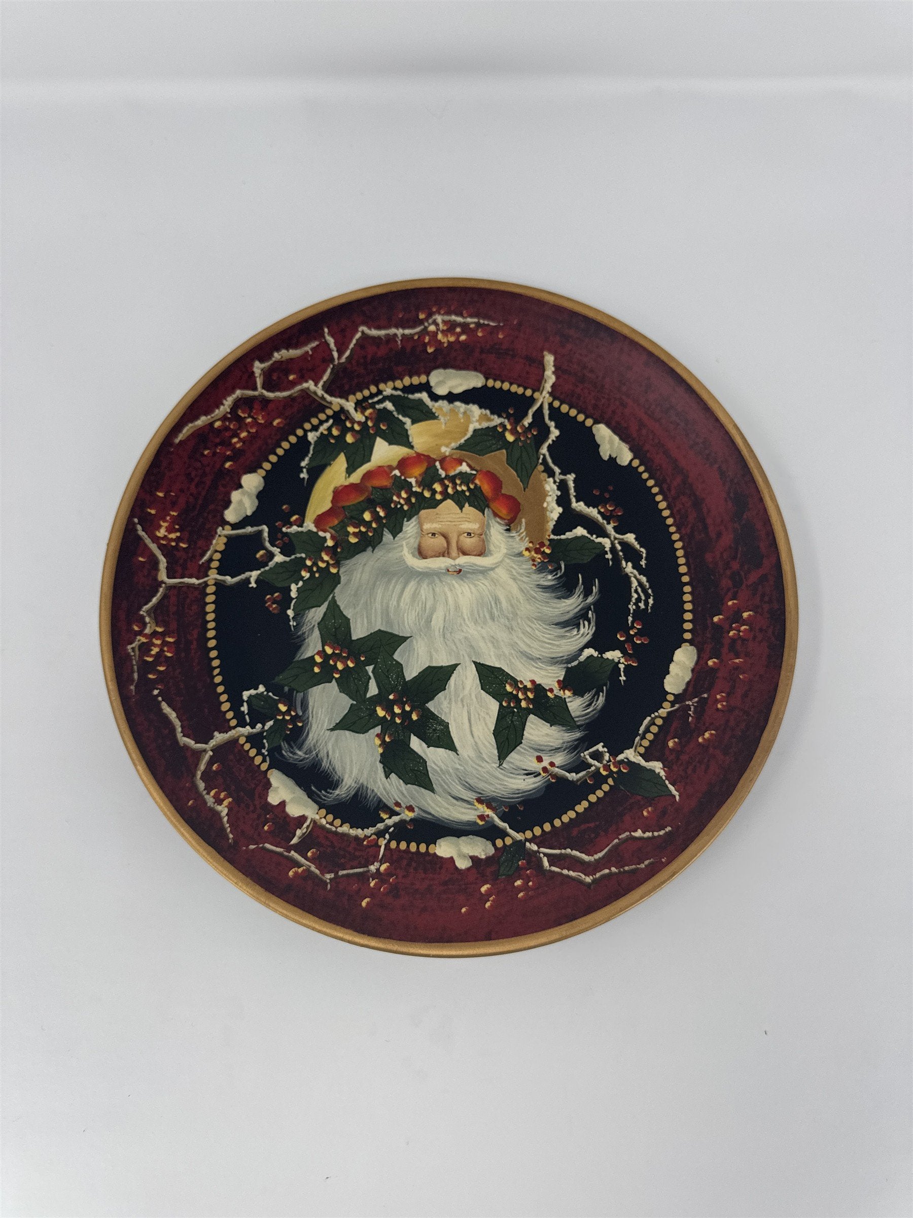 Home Interiors Santa Decorative Plate 56029 Vintage Christmas 2003 Holiday 10"