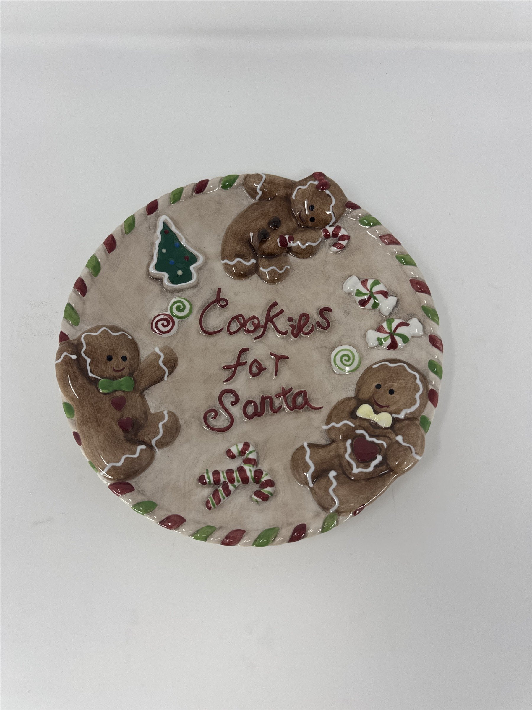 Home Interiors Santa Decorative Plate 56029 Vintage Christmas 2003 Holiday 10"