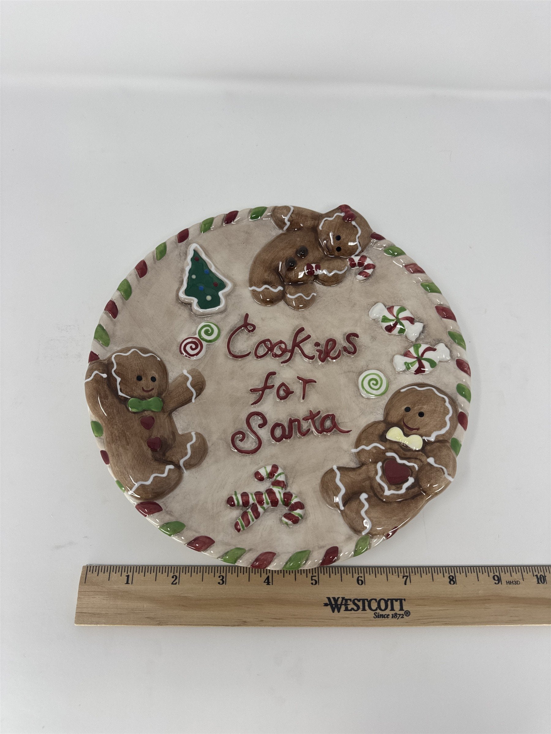 Home Interiors Santa Decorative Plate 56029 Vintage Christmas 2003 Holiday 10"