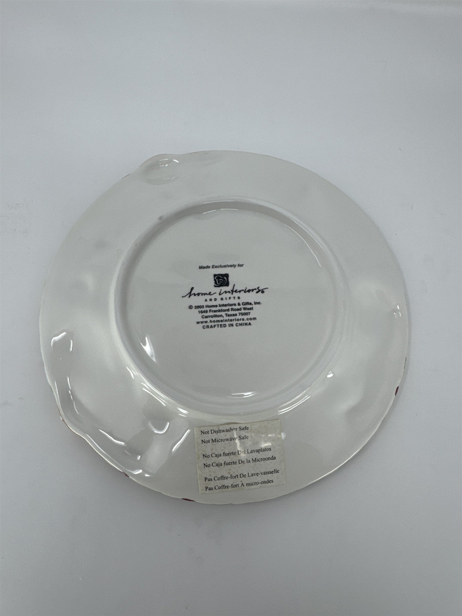 Home Interiors Santa Decorative Plate 56029 Vintage Christmas 2003 Holiday 10"