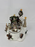 Home Interiors 51043 Musical Lighted Winter Scene Rotating Snowman Figurine