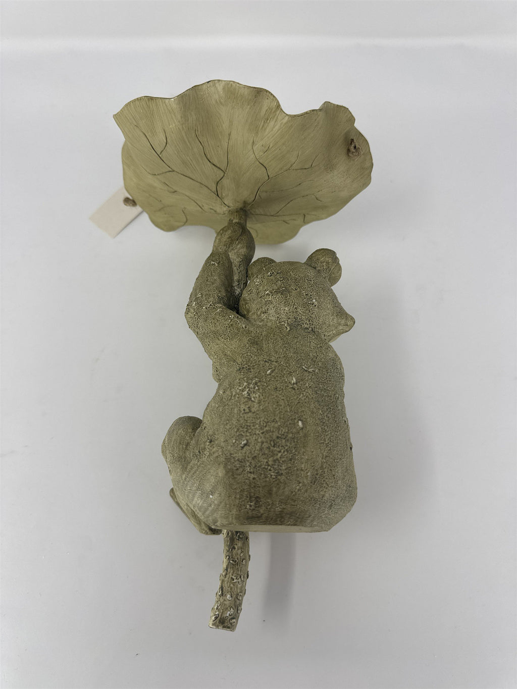 Home Interiors Frog Figurine 69003 Hanging Lotus Leaf Garden Decor Resin