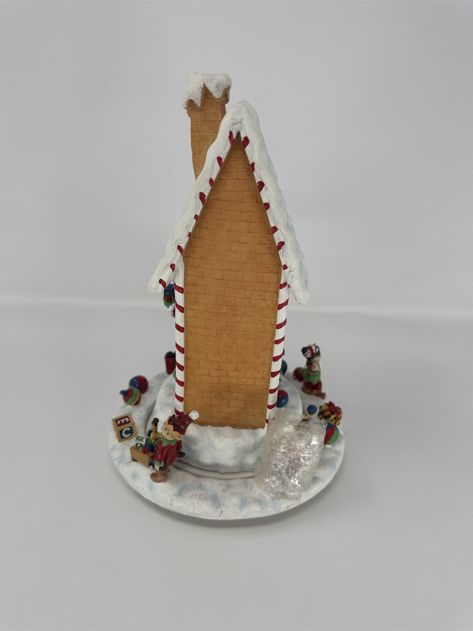 Home Interiors Santa's Workshop Music Box 58057 Animated Christmas Village NIB