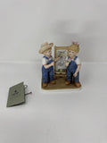 Home Interiors Denim Days Portrait of Debbie Figurine 15356-03 Artist Boy Girl