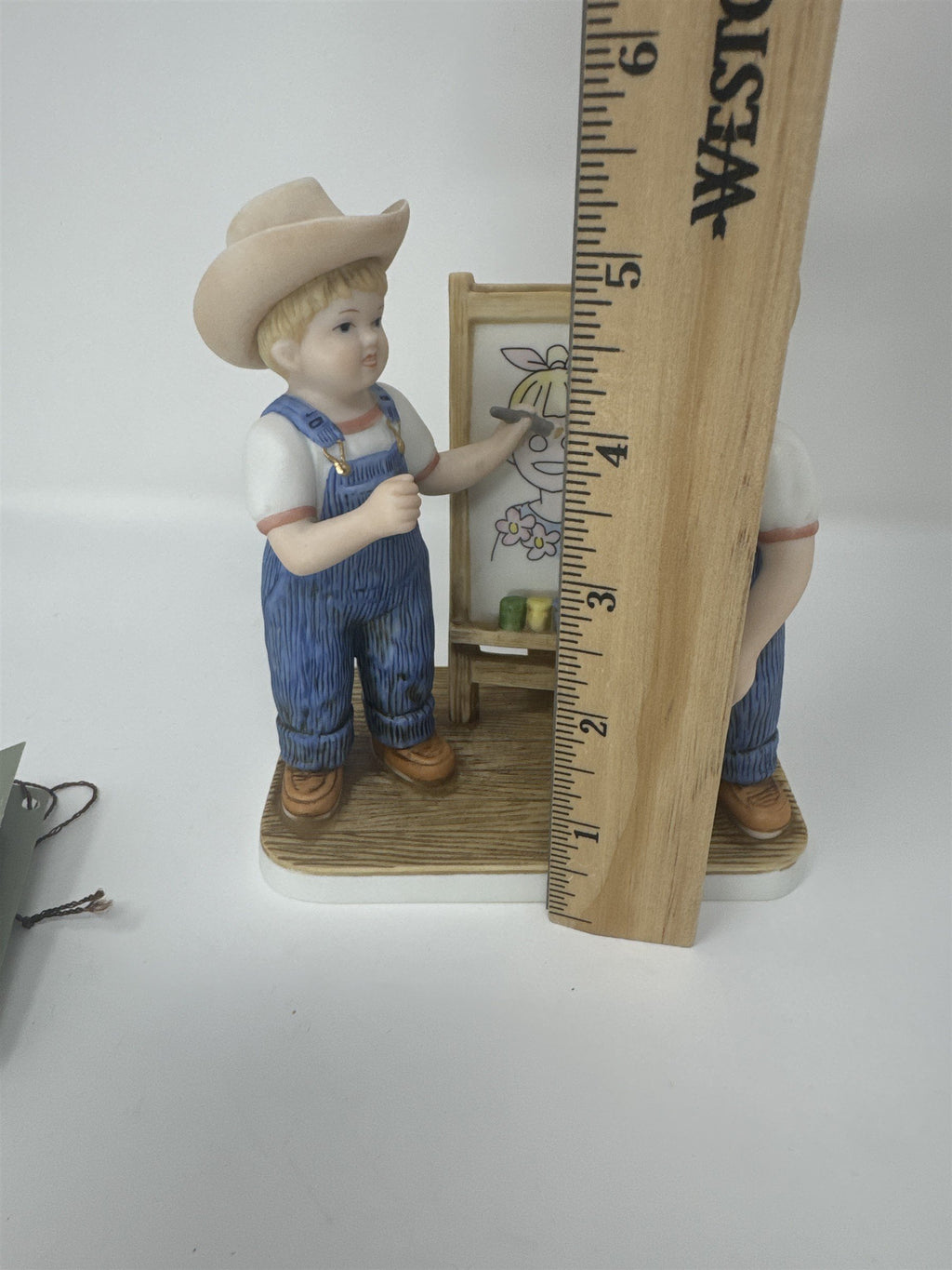 Home Interiors Denim Days Portrait of Debbie Figurine 15356-03 Artist Boy Girl