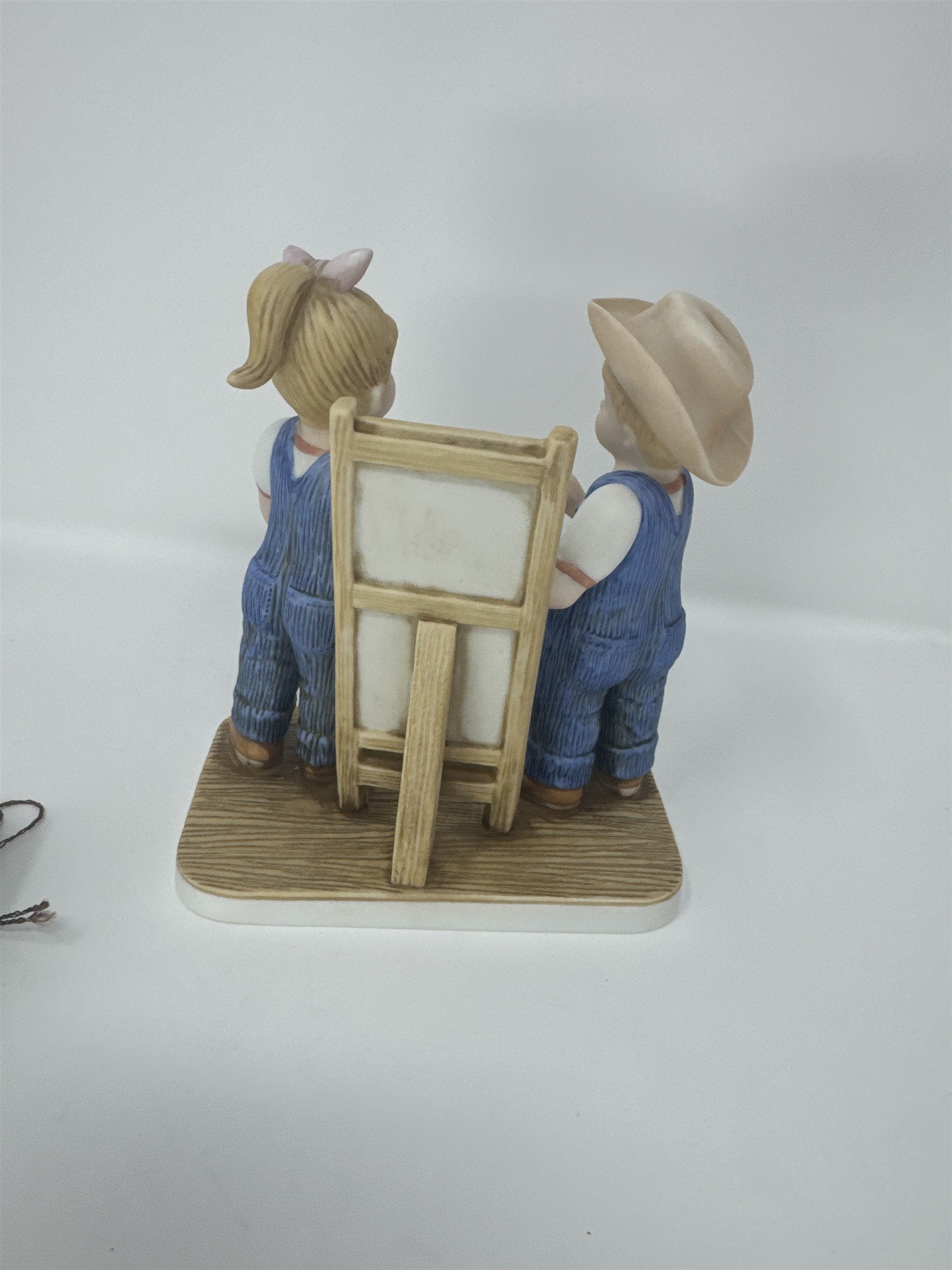 Home Interiors Denim Days Portrait of Debbie Figurine 15356-03 Artist Boy Girl