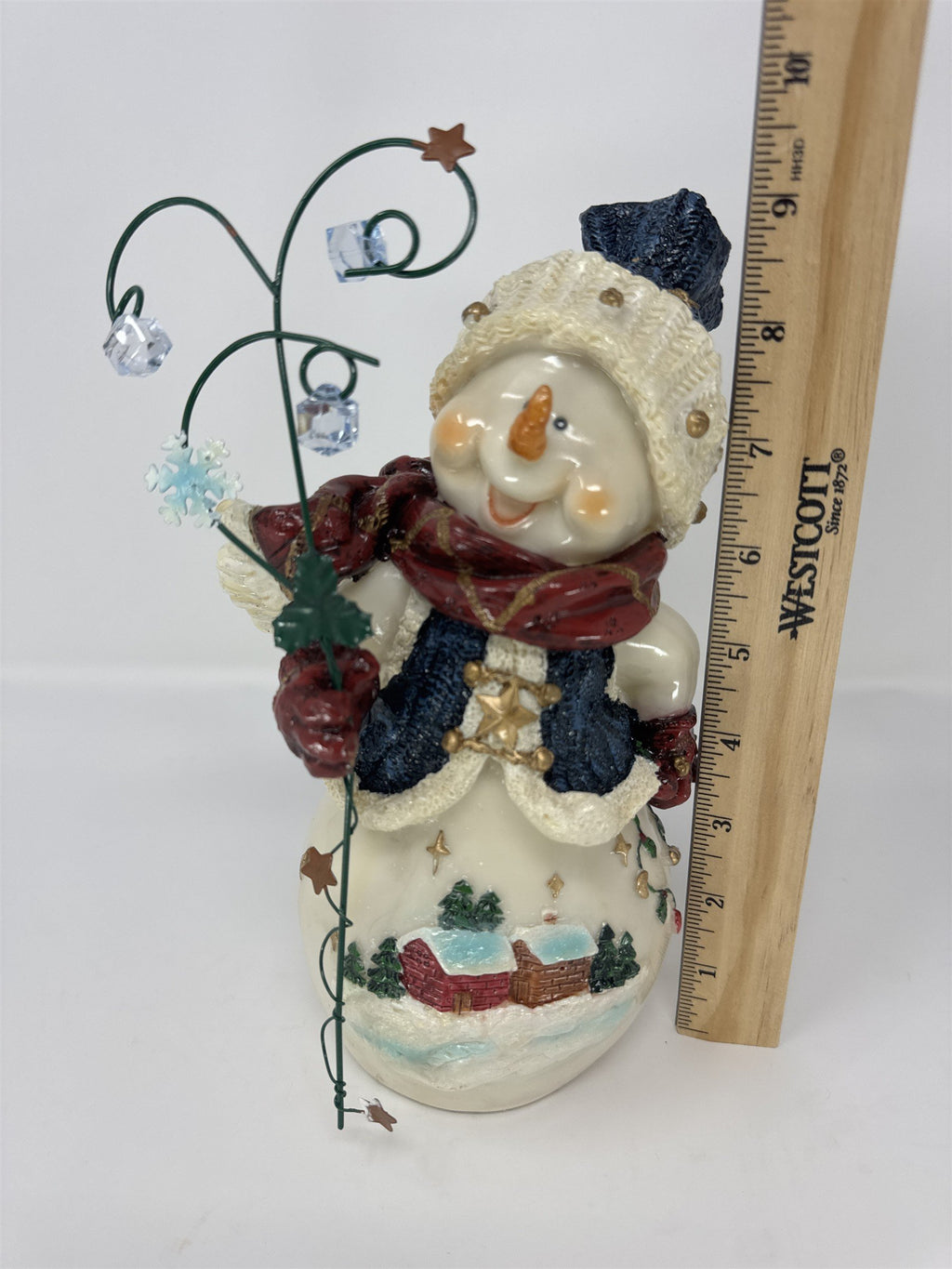 Home Interiors 57061 Snowman Pals Figurine Winter Scene Christmas Decor