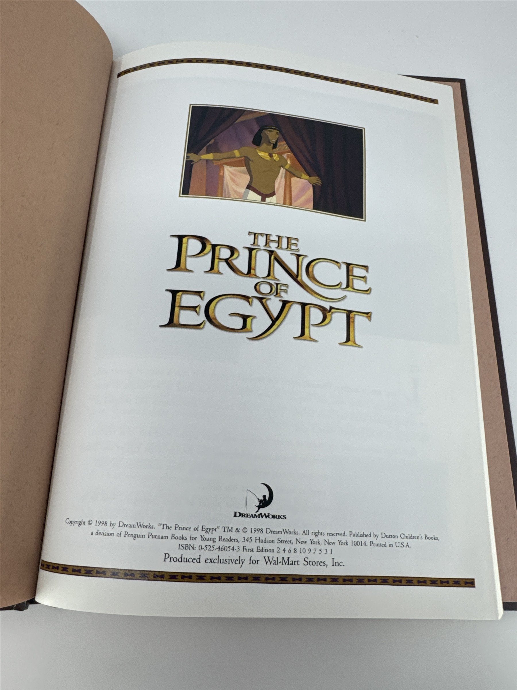 The Prince of Egypt Collector's Edition Storybook 1998 First Edition DreamWorks