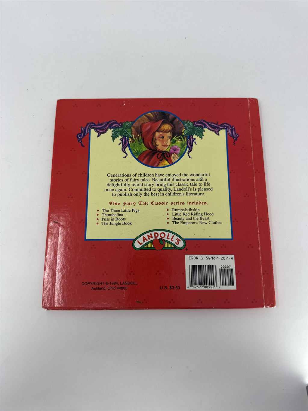 Vintage 1994 Little Red Riding Hood Fairy Tale Classics Landoll’s Storybook
