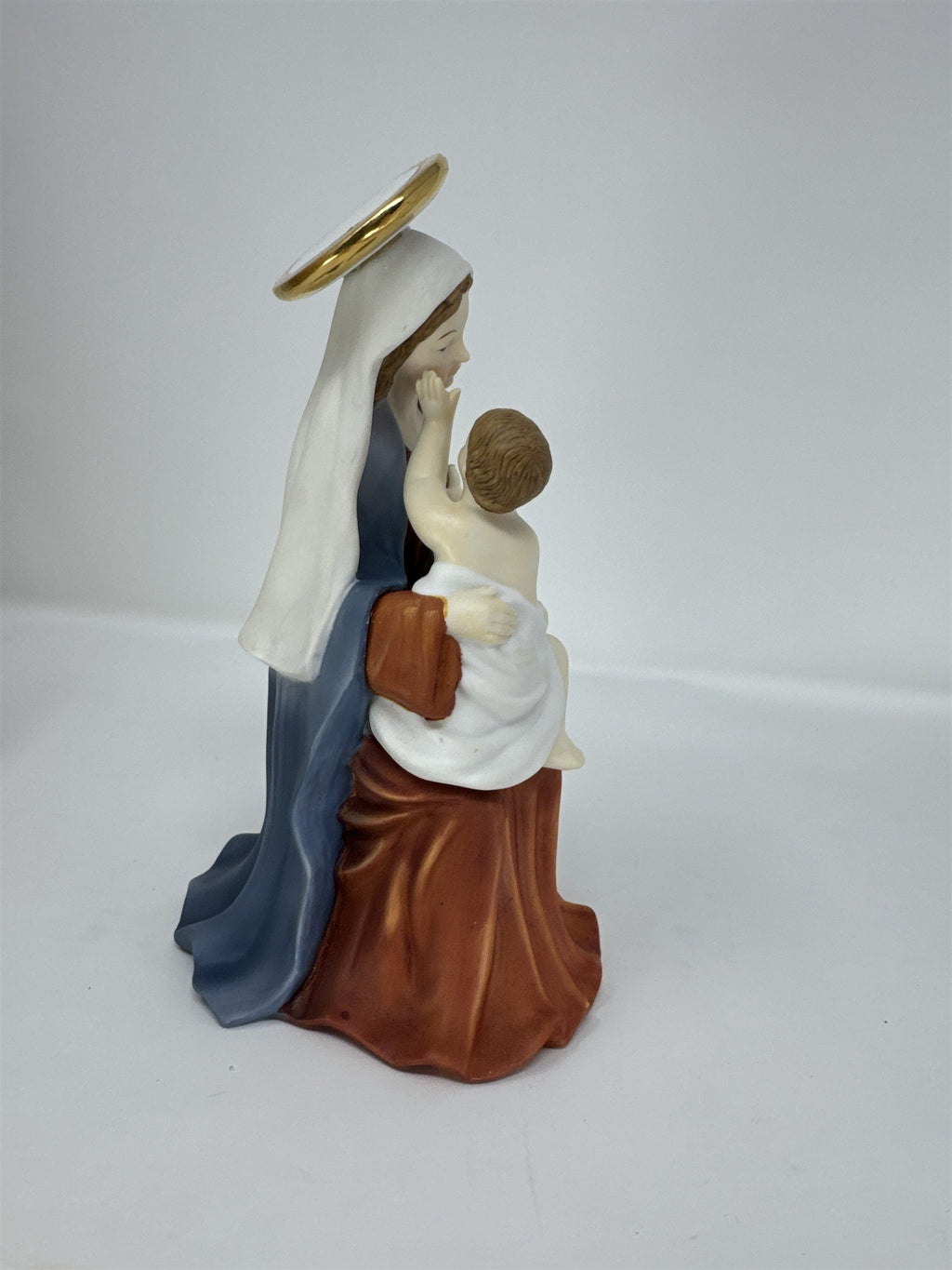 Home Interiors Blessed Child Figurine 11529-02 Mary and Jesus Madonna 8" 2002