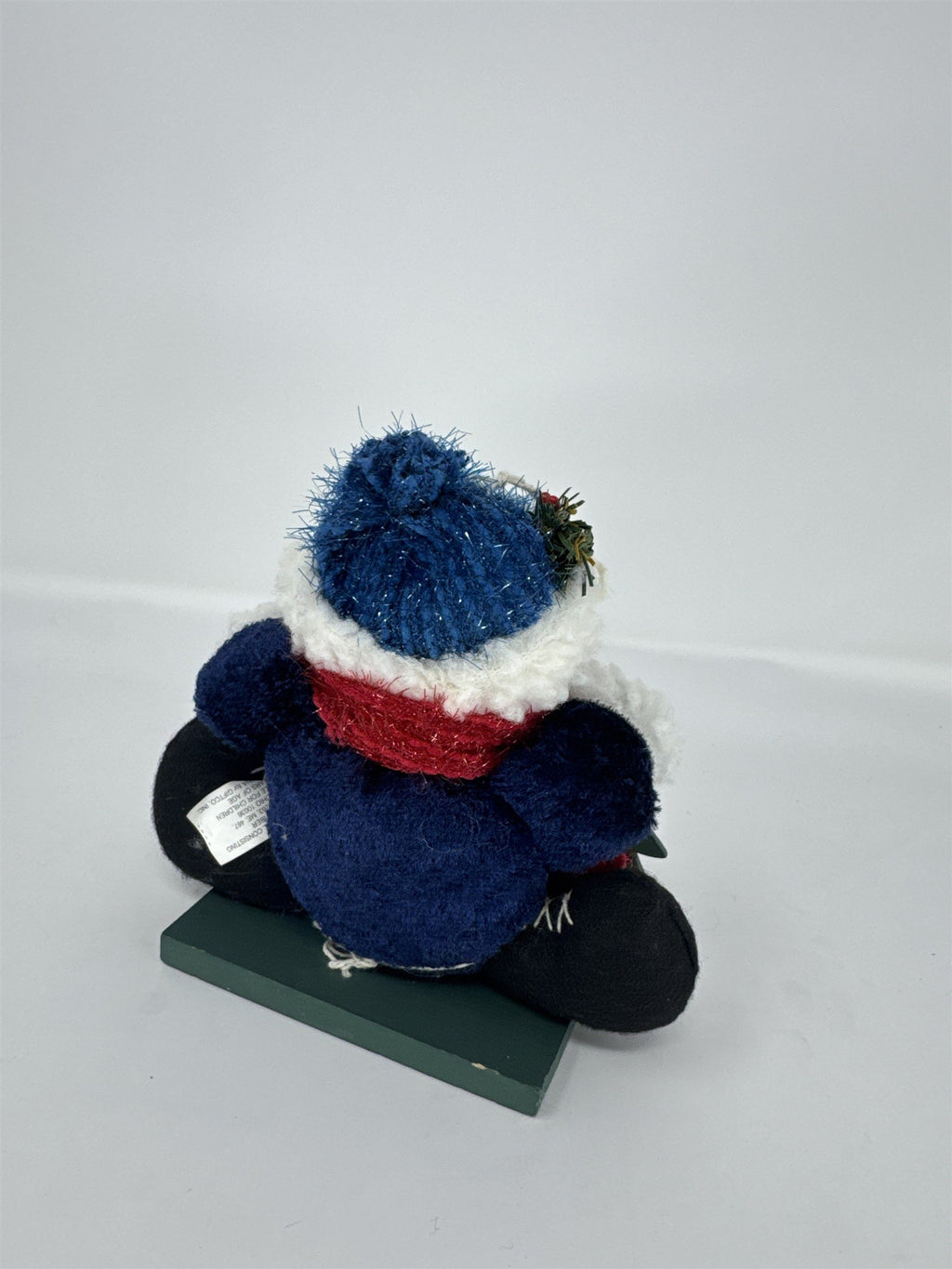 Vintage Snowman Christmas Countdown 6" Wood Block Perpetual Calendar Plush