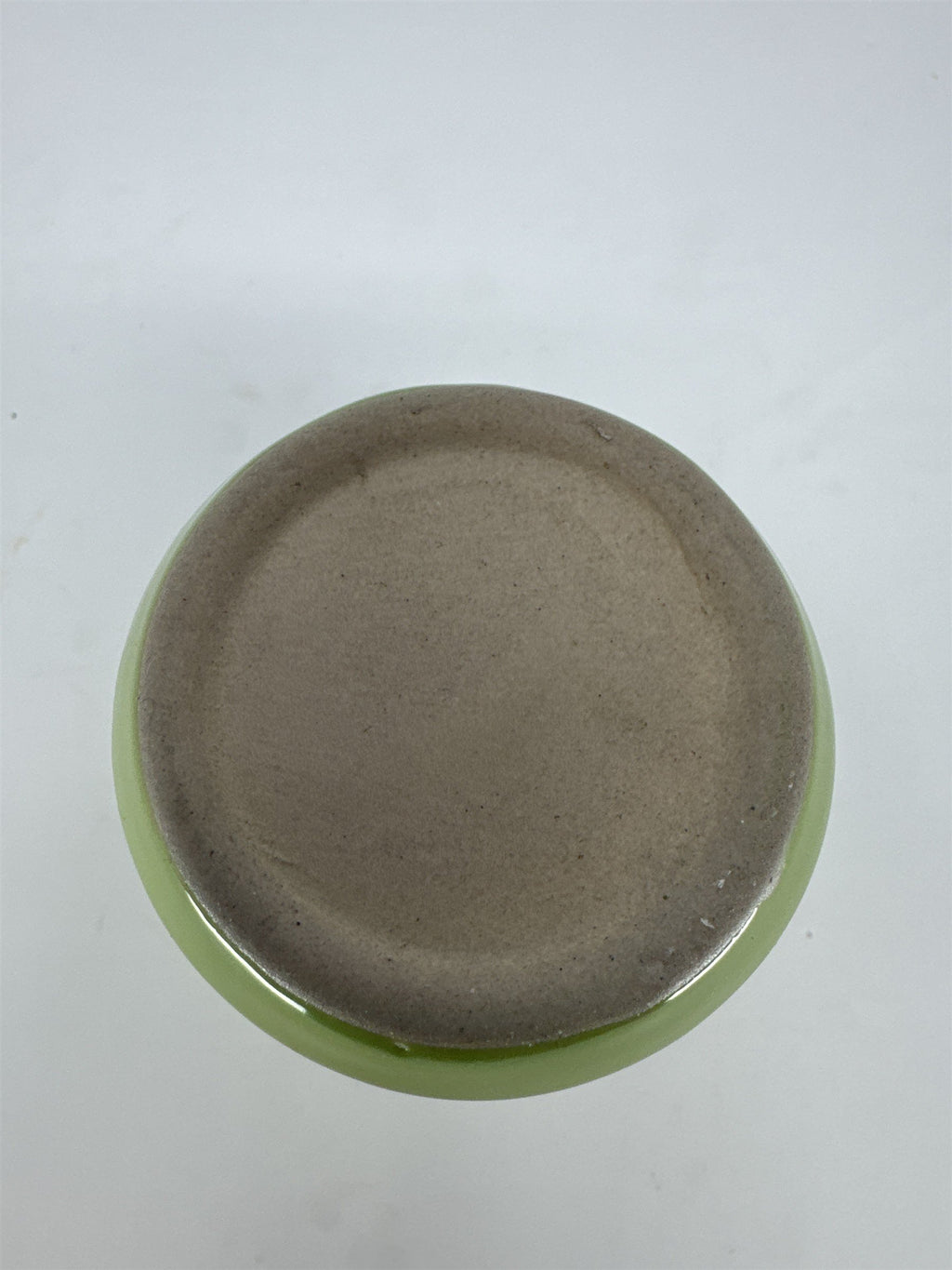 Mini Green Ceramic Planter 4" Scalloped Flower Pot Succulent Cactus Indoor Decor