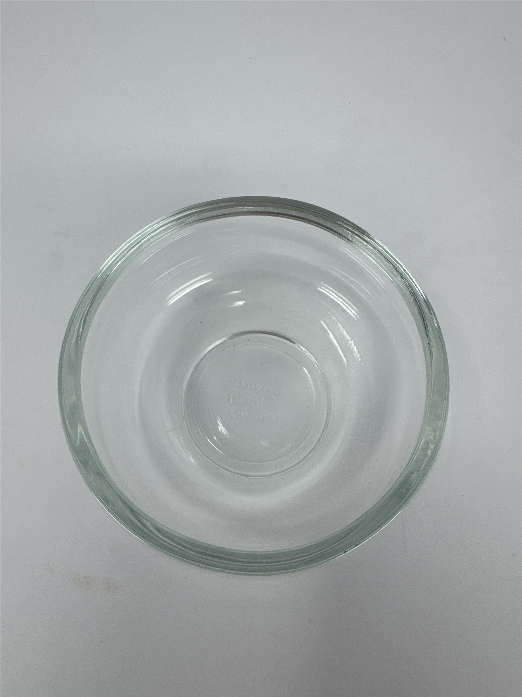 Vintage IDL Finger Sponge Bowl No. 3 Clear Glass Office Desk Library Made in USA