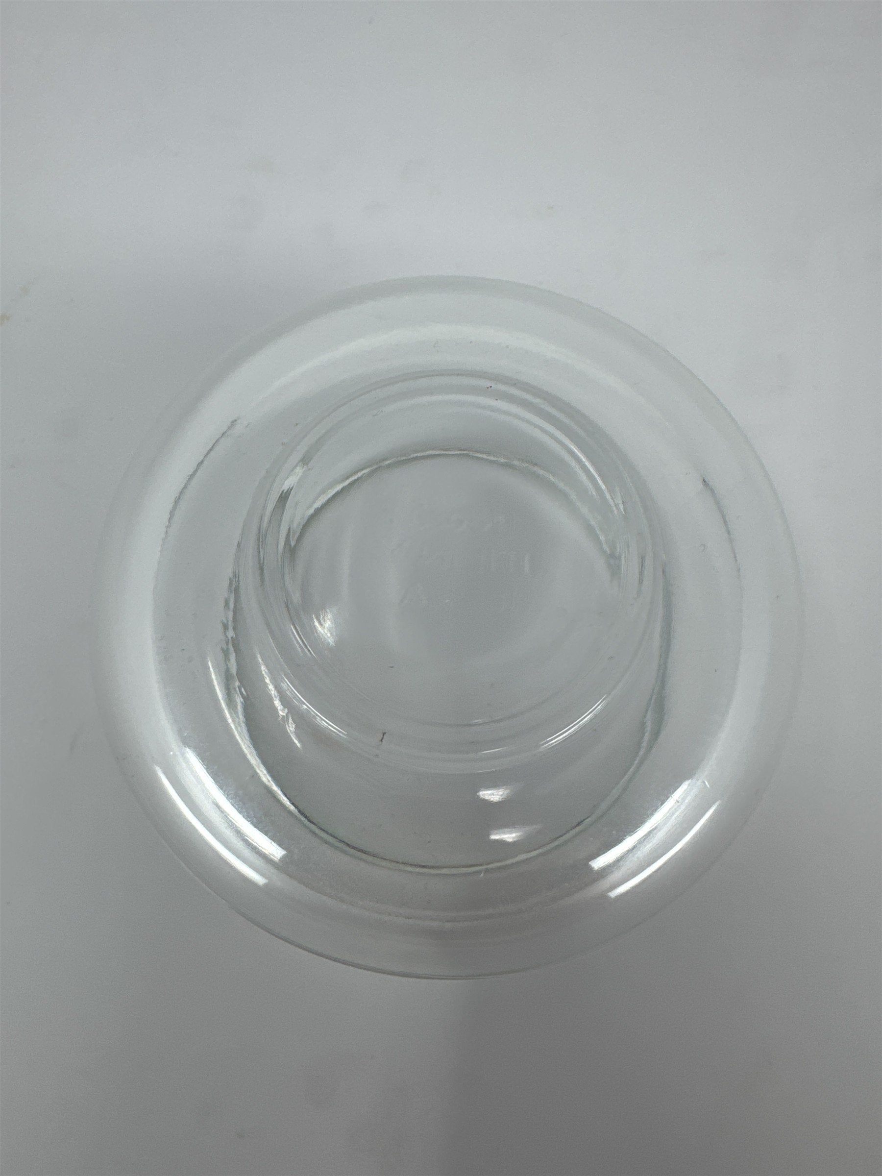 Vintage IDL Finger Sponge Bowl No. 3 Clear Glass Office Desk Library Made in USA