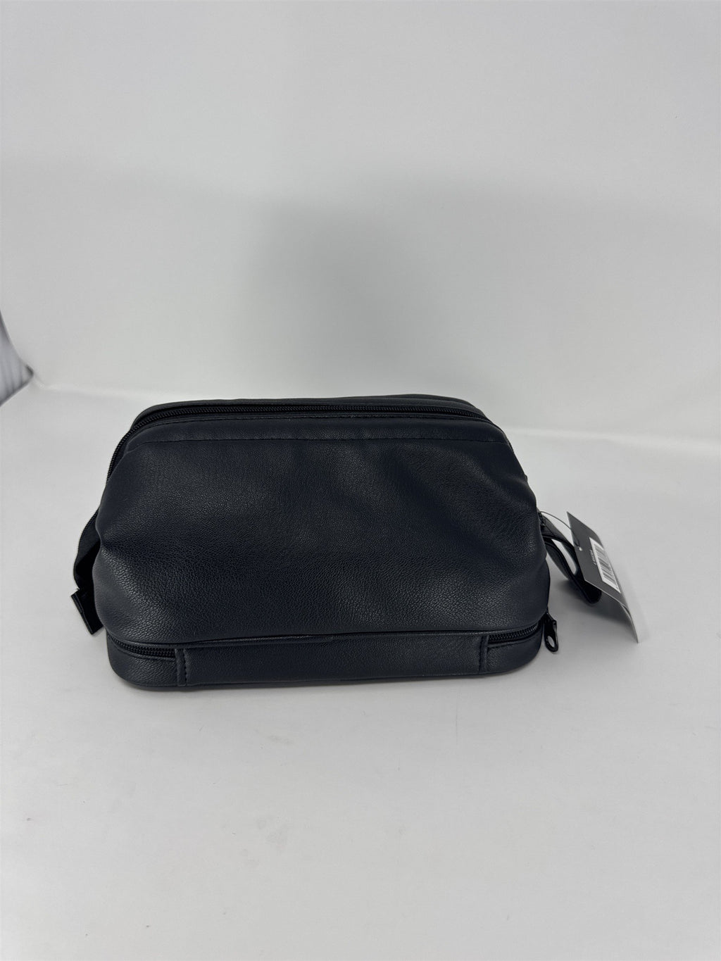 CVS Pharmacy Men's Deluxe Toiletry Bag New with Tags Black Faux Leather Travel