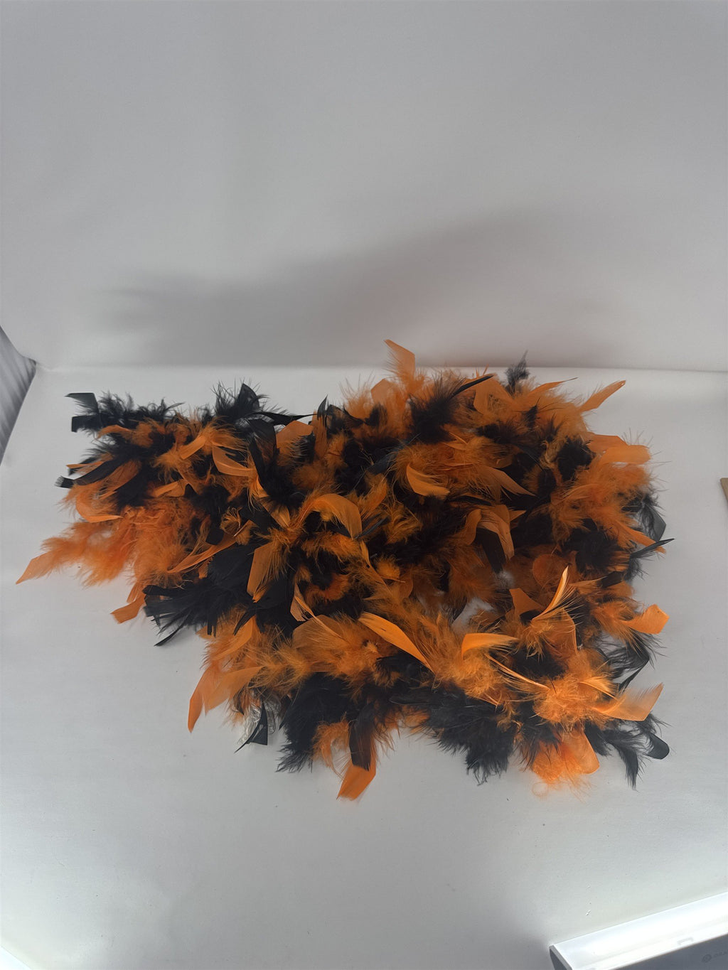 Halloween Feather Boa 6ft Black and Orange Costume Accessory Party Decor