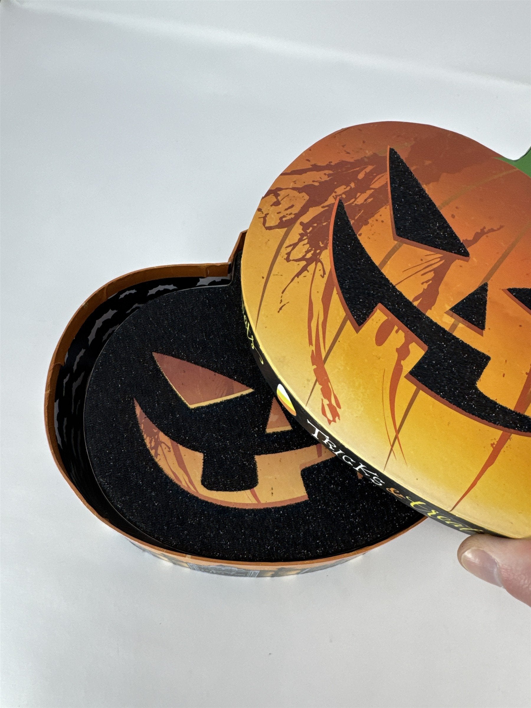 Halloween Nesting Gift Boxes Set of 3 Pumpkin Jack O Lantern Treat Boxes 9"