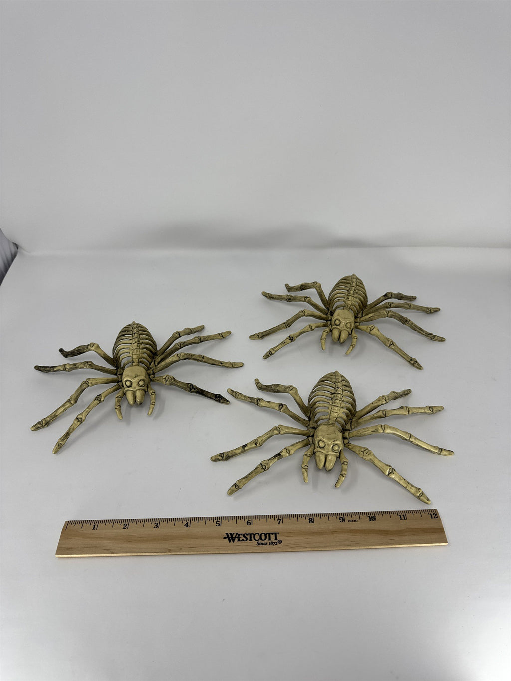 Halloween Spider Skeleton Props Lot of 3 Creepy Crawler Haunted House Decor