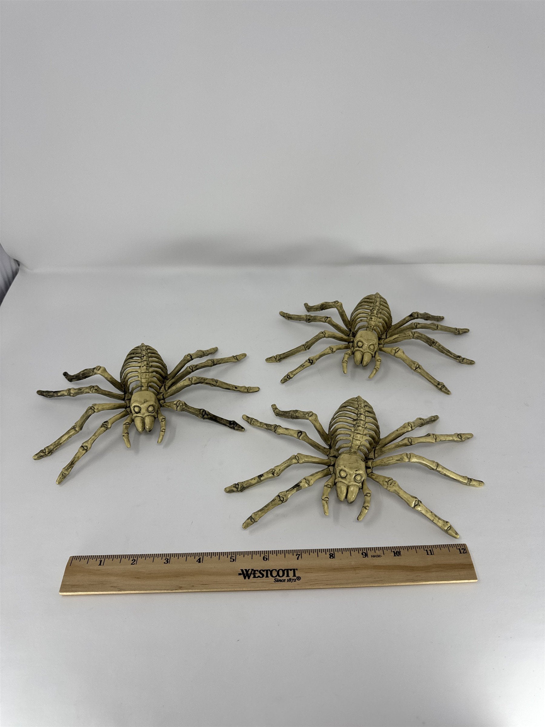Halloween Spider Skeleton Props Lot of 3 Creepy Crawler Haunted House Decor