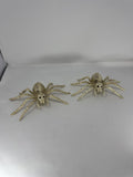 Halloween Spider Skeleton Props Set of 2 Creepy Crawler Haunted House Decor