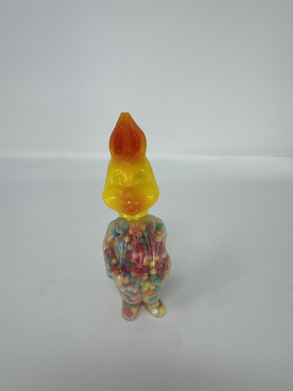 Vintage 1960s E Rosen Easter Bunny Candy Container Plastic Toy Kitsch 4.5"